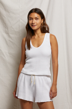 Load image into Gallery viewer, Perfect White Tee - Hazel Waffle Tank
