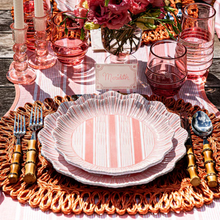 Load image into Gallery viewer, Juliska- Cabana Stripe Melamine Dinner Plate Set/4- Coral

