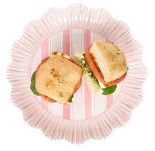 Load image into Gallery viewer, Juliska- Cabana Stripe Melamine Dinner Plate Set/4- Coral
