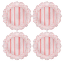 Load image into Gallery viewer, Juliska- Cabana Stripe Melamine Dinner Plate Set/4- Coral
