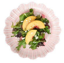 Load image into Gallery viewer, Juliska- Cabana Stripe Melamine Dessert/Salad Plate Set/4 - Coral
