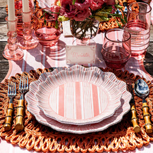Load image into Gallery viewer, Juliska- Cabana Stripe Melamine Dessert/Salad Plate Set/4 - Coral
