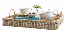 Load image into Gallery viewer, Juliska- Provence Rattan 22.5&quot; Rectangular Tray- Whitewash
