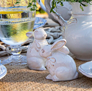 Juliska- Clever Creatures Bunny Salt & Pepper Set/2pc