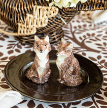 Load image into Gallery viewer, Juliska- Clever Creatures Fox Salt &amp; Pepper Set/2pc
