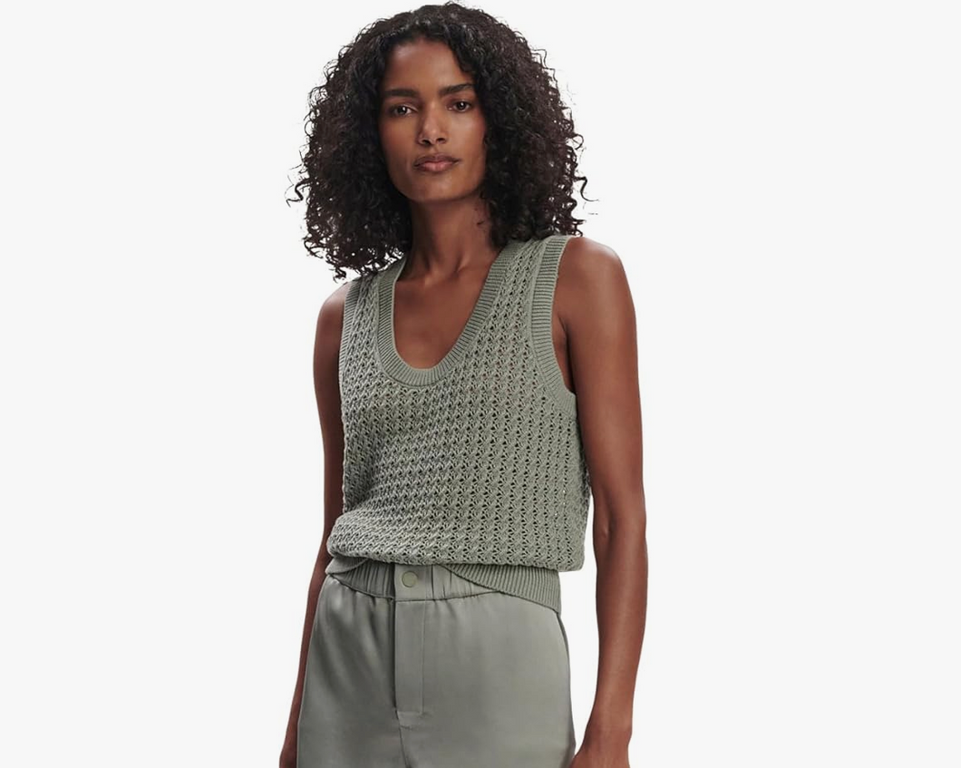 Varley- Ferns Open Knit Tank