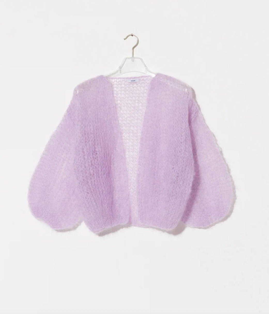 Maiami- Purple Light Bomber Cardigan