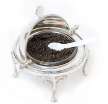 Load image into Gallery viewer, The Caviar Co.- Silver Roll Top Caviar Server
