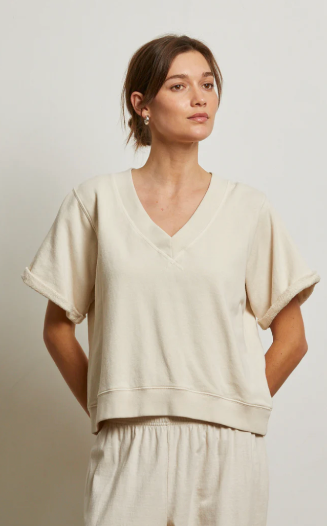 Perfectwhitetee- Briggs Short Sleeve Sweatshirt