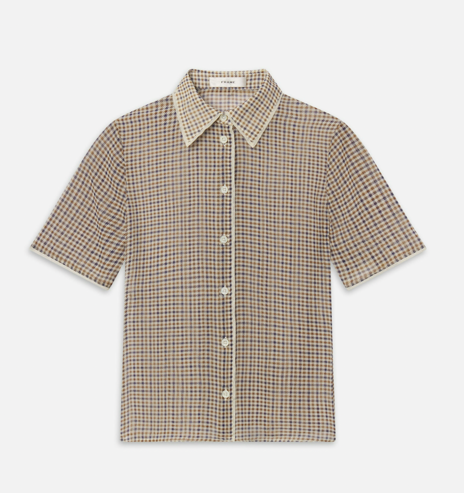 Frame- The Houndstooth Gillian Top