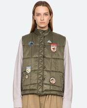 Load image into Gallery viewer, Sea New York- Quilted Patched Puffer Vest
