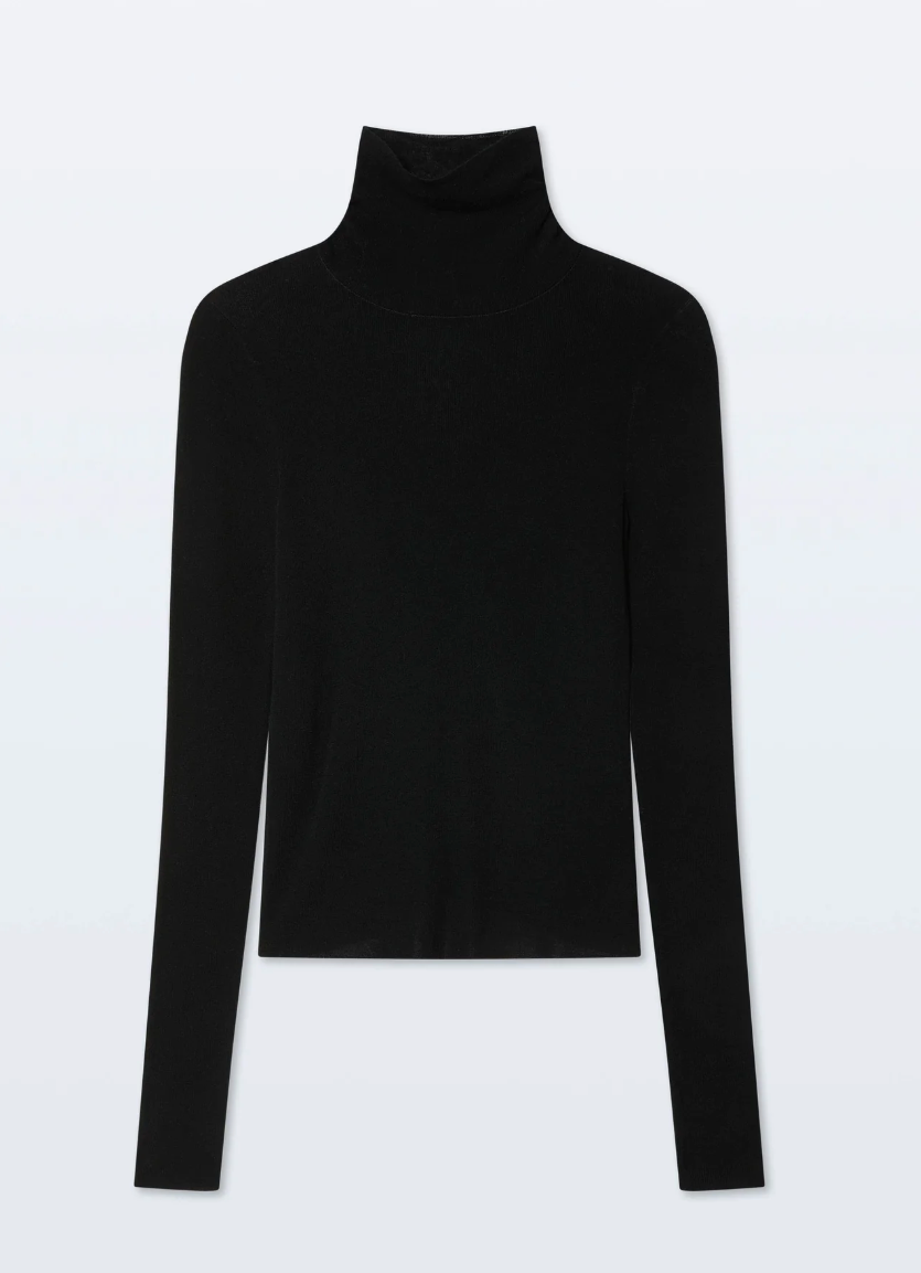 White & Warren- Superfine Cashmere Blend Turtleneck