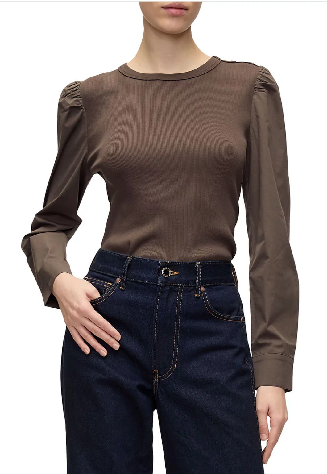 Veronica Beard- Fersia Mixed Media tee