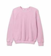 Load image into Gallery viewer, perfectwhitetee Reverse Fleece Shrunken Crew Neck-Sugar Pink

