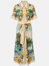 Load image into Gallery viewer, Farm Rio- Royal Sea Multicolor Midi Dress
