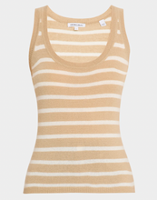 Load image into Gallery viewer, Veronica Beard- Birke Stripe Cashmere Tank Top

