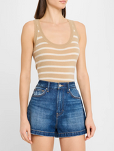 Load image into Gallery viewer, Veronica Beard- Birke Stripe Cashmere Tank Top
