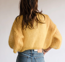 Load image into Gallery viewer, Maiami- Yellow Light Bomber Cardigan

