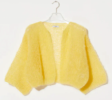 Load image into Gallery viewer, Maiami- Yellow Light Bomber Cardigan

