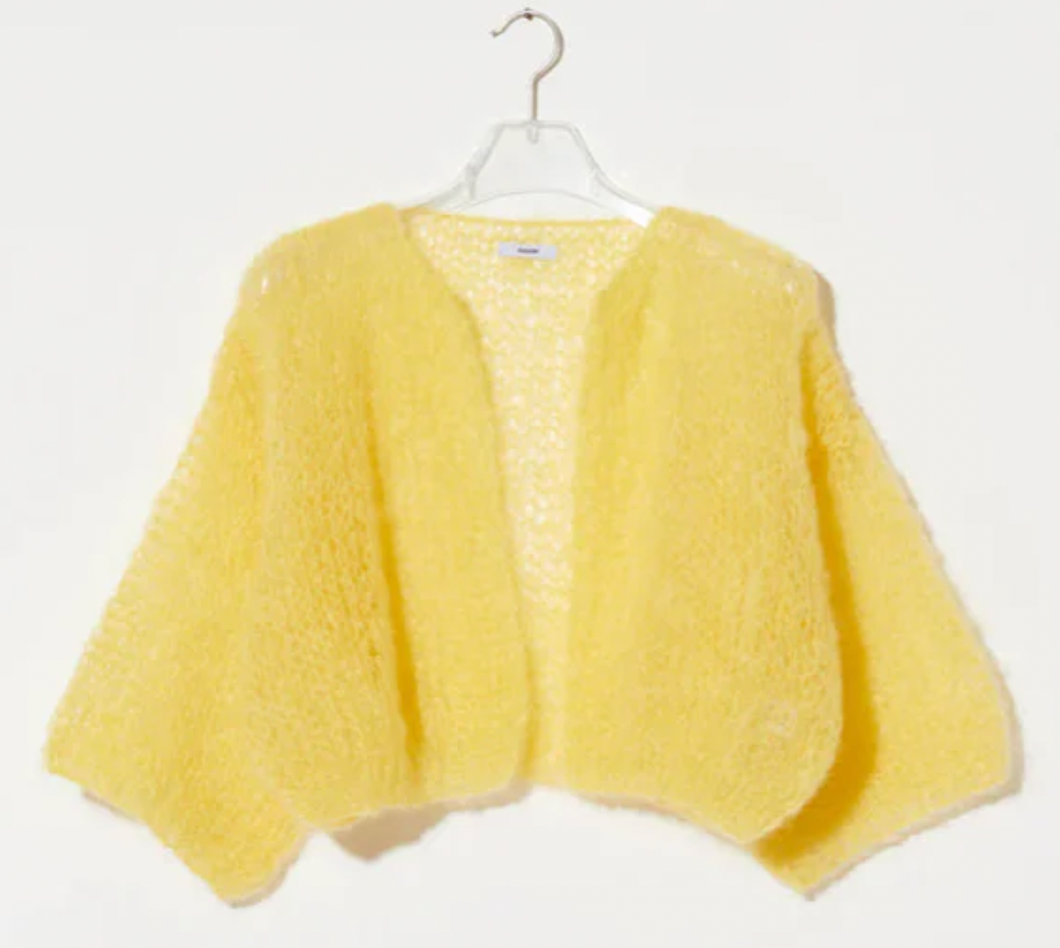 Maiami- Yellow Light Bomber Cardigan