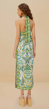 Load image into Gallery viewer, Farm Rio- Off-White Tropical Tapestry Linen Maxi Dress
