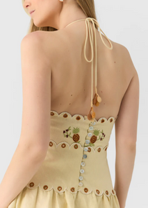 Farm Rio- Delicate Forest Midi Dress
