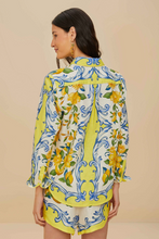 Load image into Gallery viewer, Farm Rio- Sicily Scarf Off-White Shirt

