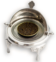 Load image into Gallery viewer, The Caviar Co.- Silver Roll Top Caviar Server
