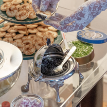 Load image into Gallery viewer, The Caviar Co.- Silver Roll Top Caviar Server
