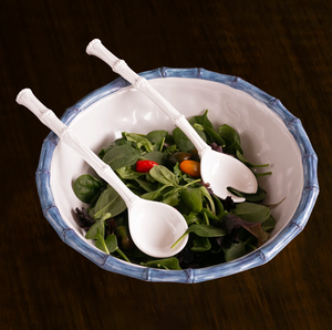 Beatriz Ball- VIDA Bamboo Large Salad Bowl (Blue & White)