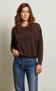 Perfectwhitetee- Fleece Crewneck Sweatshirt in Cocoa
