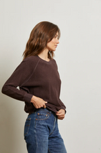 Load image into Gallery viewer, Perfectwhitetee- Fleece Crewneck Sweatshirt in Cocoa
