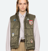Load image into Gallery viewer, Sea New York- Quilted Patched Puffer Vest
