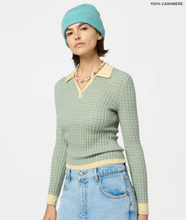 Load image into Gallery viewer, Guest In Residence- Chevron L/S Shrunken Polo
