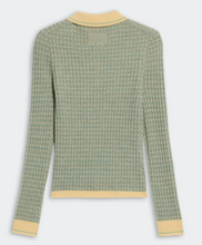 Load image into Gallery viewer, Guest In Residence- Chevron L/S Shrunken Polo
