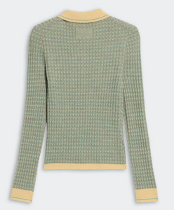 Guest In Residence- Chevron L/S Shrunken Polo