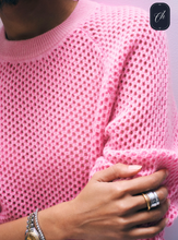 Load image into Gallery viewer, White &amp; Warren- Cashmere Mesh Sweatshirt
