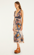 Load image into Gallery viewer, Farm Rio Garden Scarf Soft Pink Midi Dress
