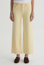 Load image into Gallery viewer, AG Sunlight Yellow Wide Leg Crop Jeans
