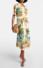 Load image into Gallery viewer, Farm Rio- Royal Sea Multicolor Midi Dress
