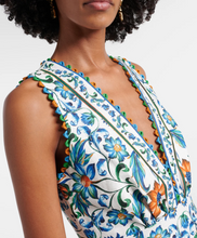 Load image into Gallery viewer, Farm Rio- Flora Tile Off-White Midi Dress
