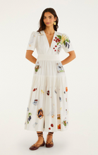 Load image into Gallery viewer, Farm Rio- Country Table Short Sleeve Midi Dress
