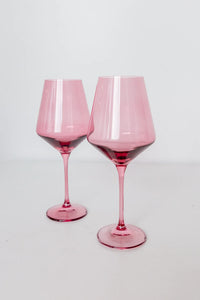 Estelle Colored Glass Stemware Set/2