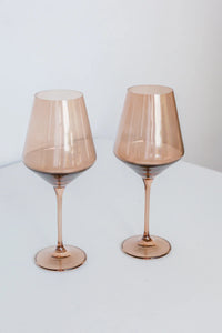 Estelle Colored Glass Stemware Set/2