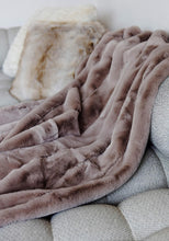 Load image into Gallery viewer, Fabulous Furs - Latte Posh Throw
