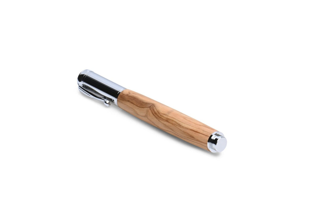 Roots & Jones - Bethlehem Olivewood Magnetic Rollerball (Chrome)