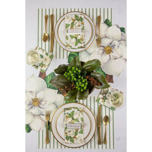 Load image into Gallery viewer, Hester &amp; Cook: Green Ribbon Stripe Placemat
