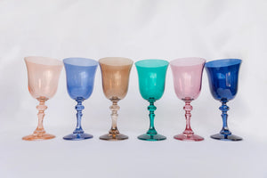 Estelle Colored Glass Goblet