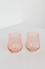 Load image into Gallery viewer, Estelle Colored Glass Stemless Set/2
