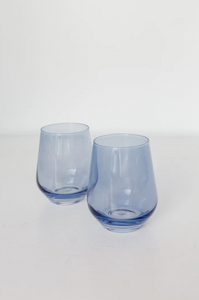 Estelle Colored Glass Stemless Set/2